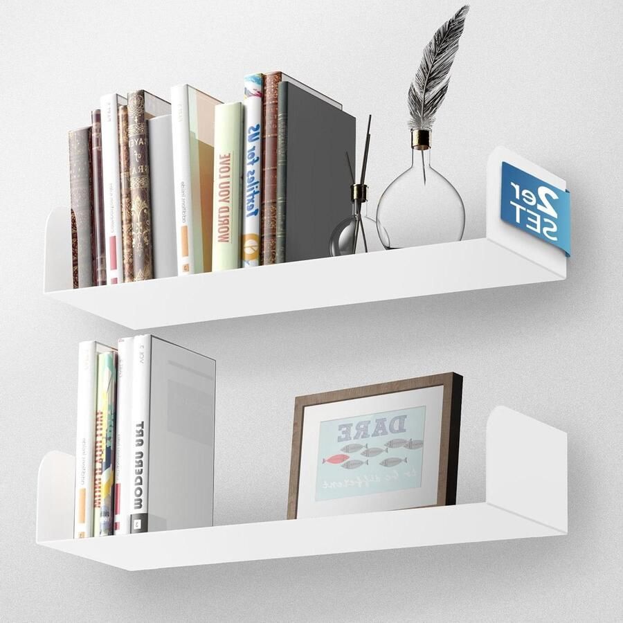 Wandrek modern design geschikt voor kantoor en woonkamer 1 stuk wit