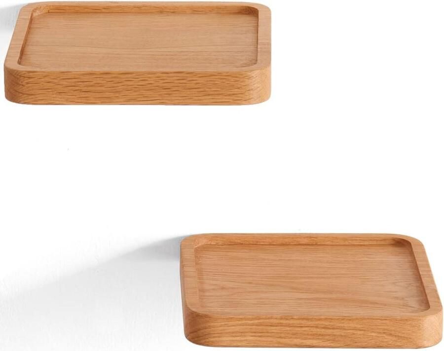 Riokem Zwevend wandrek kleine planken set van 2 hout