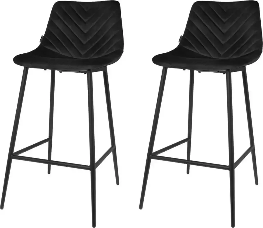 Riverdale barstoel Lynn zwart 96cm Set 2 stoelen > Nu slechts € 137 50 per stoel