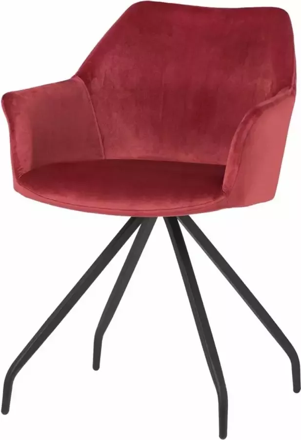 Riverdale eetkamerstoel Ava burgundy rood 82cm > Nu slechts € 190 per stoel - Foto 1