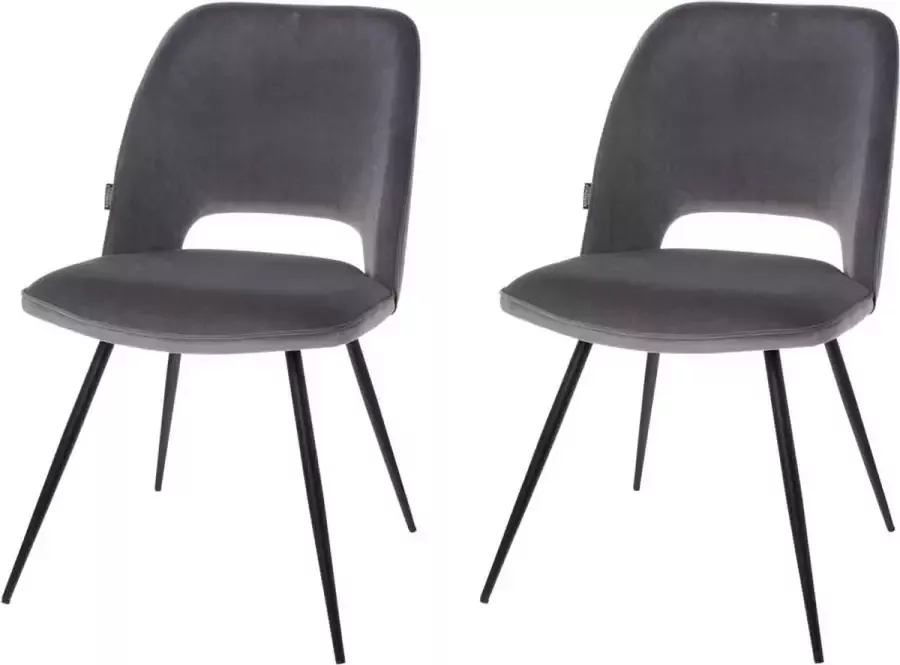 Riverdale eetkamerstoelen Eve Grijs 82cm hoog > Nu slechts € 87 50 per luxe stoel