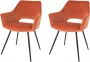 Riverdale eetkamerstoelen Eve Met armleuning Brique (oranje) 80cm hoog > Nu slechts € 107 50 per luxe stoel - Thumbnail 5
