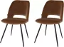 Riverdale eetkamerstoelen Eve Mokka (bruin) 82cm hoog > Nu slechts € 87 50 per luxe stoel - Thumbnail 2