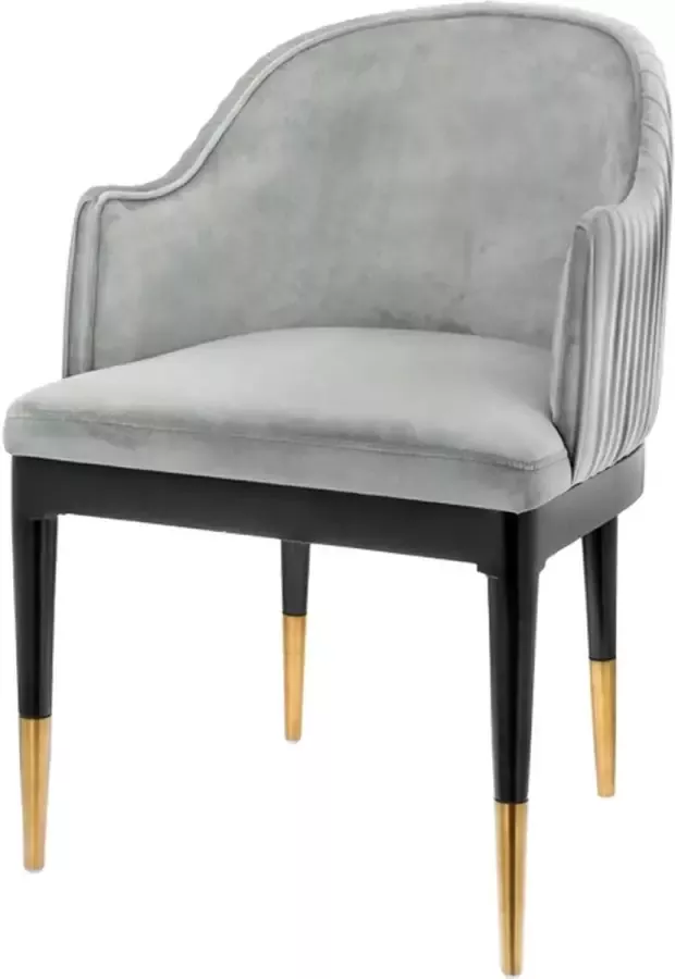 Riverdale eetkamerstoel Maddy Velvet Grijs 86cm hoog > Nu slechts € 180 per luxe stoel