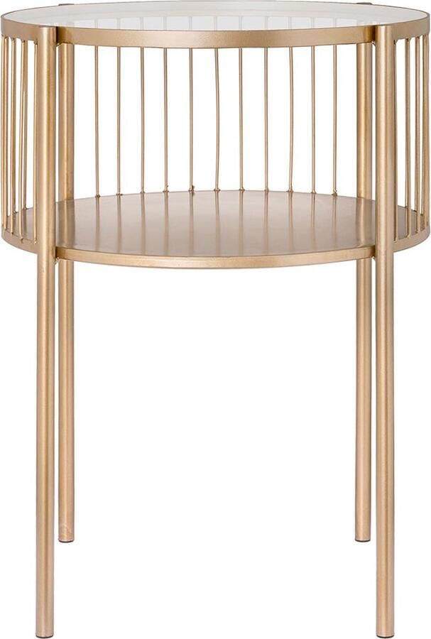 Riverdale Bijzettafel Rocco goud op poot 55 Goud