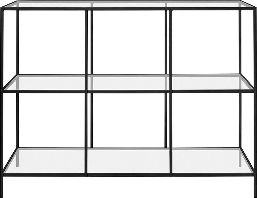 Riverdale Dressoir Amaro met vakken 120cm zwart