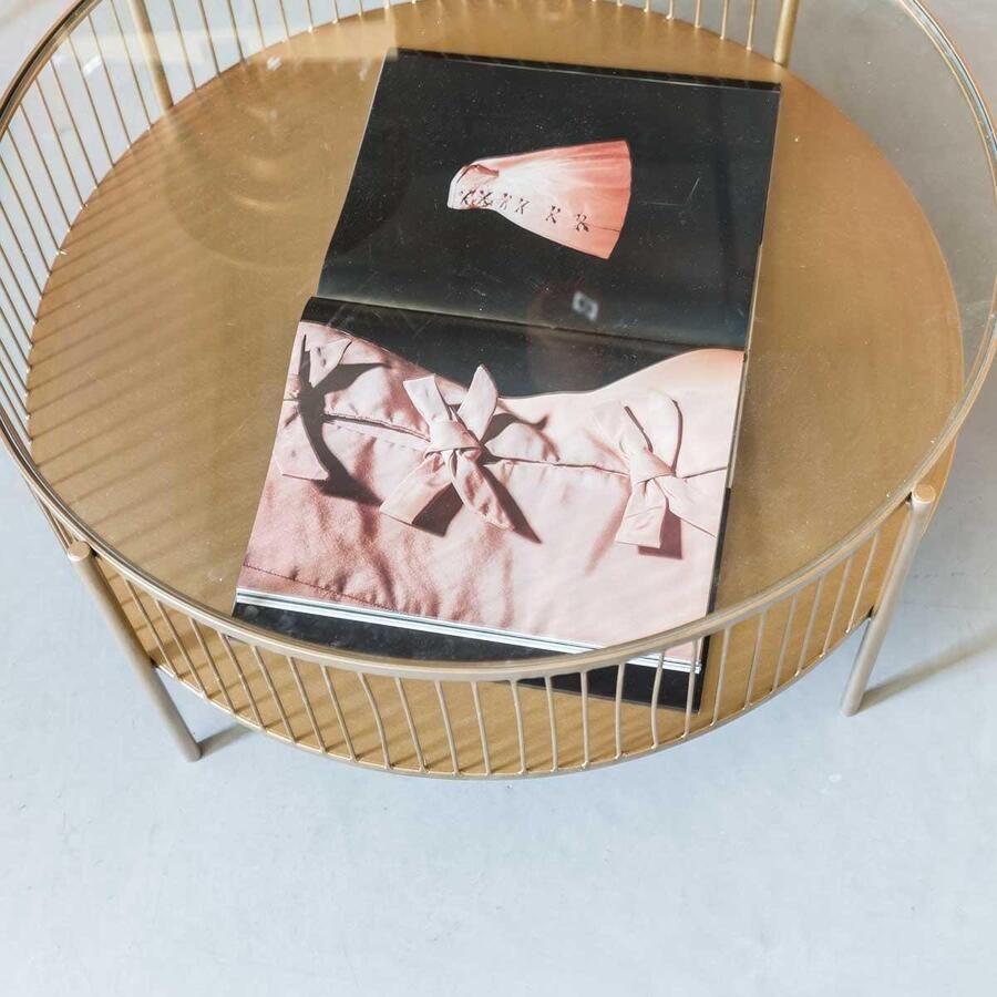 Riverdale Salontafel Rocco 80cm goud