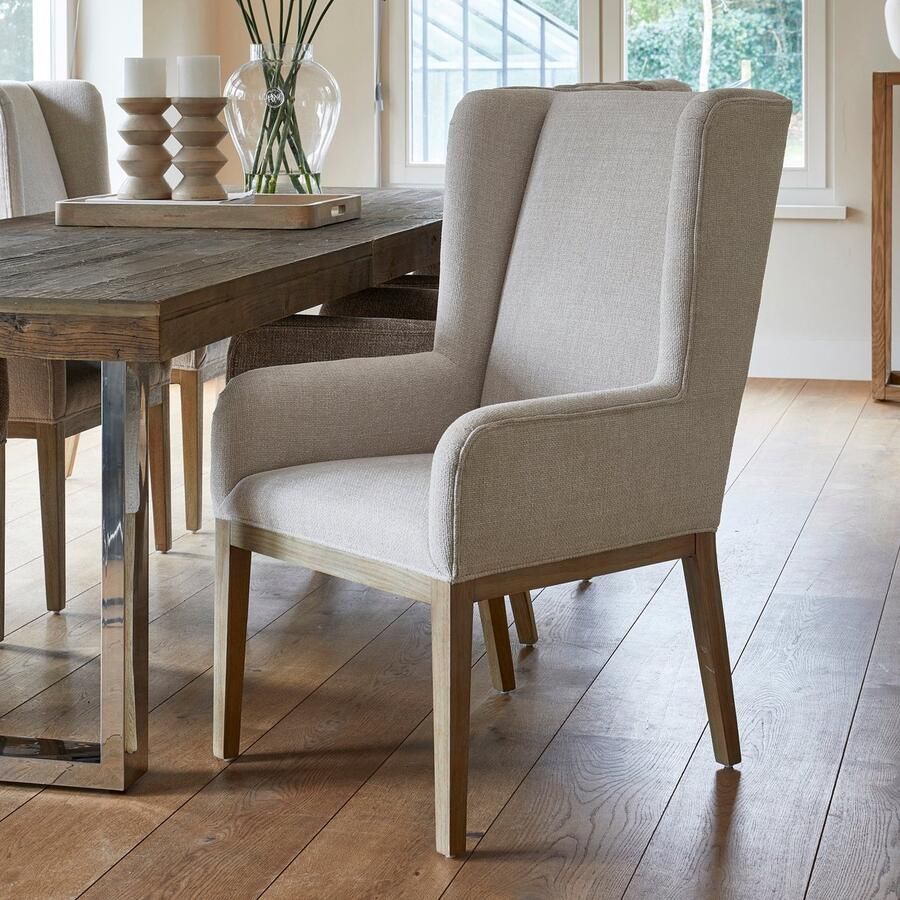 Riviera Maison Ascot Eetkamerstoel Met Armleuning Zand