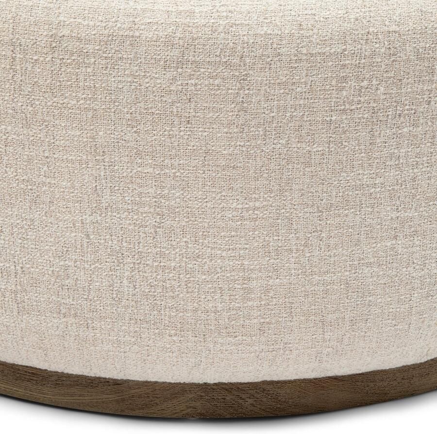 Riviera Maison Babylon Coffee Table with Tray Polyester Rubberwood Elmwood Antiek Wit 93.0x93.0x45.0 cm - Foto 3