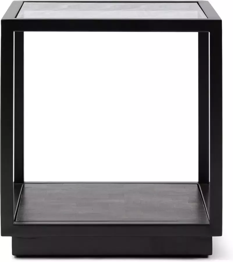 Rivièra Maison Bijzettafel Roger Mangohout en Glas 50 x 50cm Black Vierkant - Foto 2