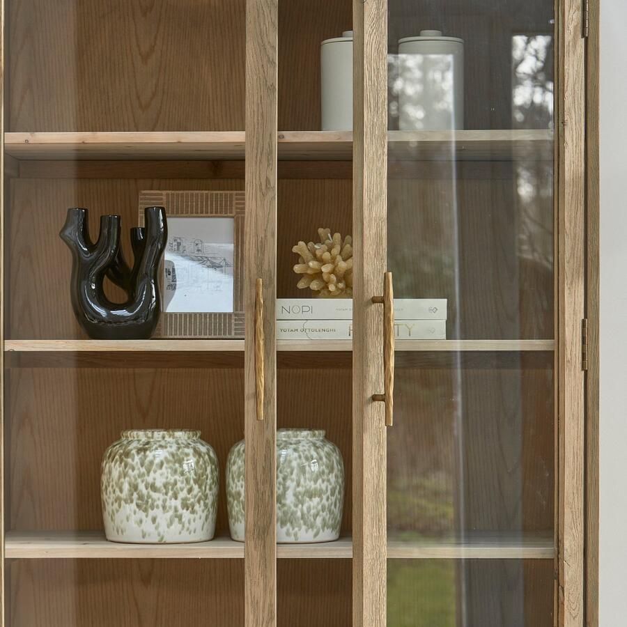 Riviera Maison Buffetkast eiken Brescia Cabinet Gerecycled Eikenhout Gehard Glas Bruin - Foto 2
