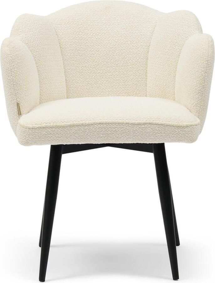 Riviera Maison Carnaby DAC Turn Leg IvoryWhite Polyester IJzer Ivory White 66.0x64.0x58.0 cm