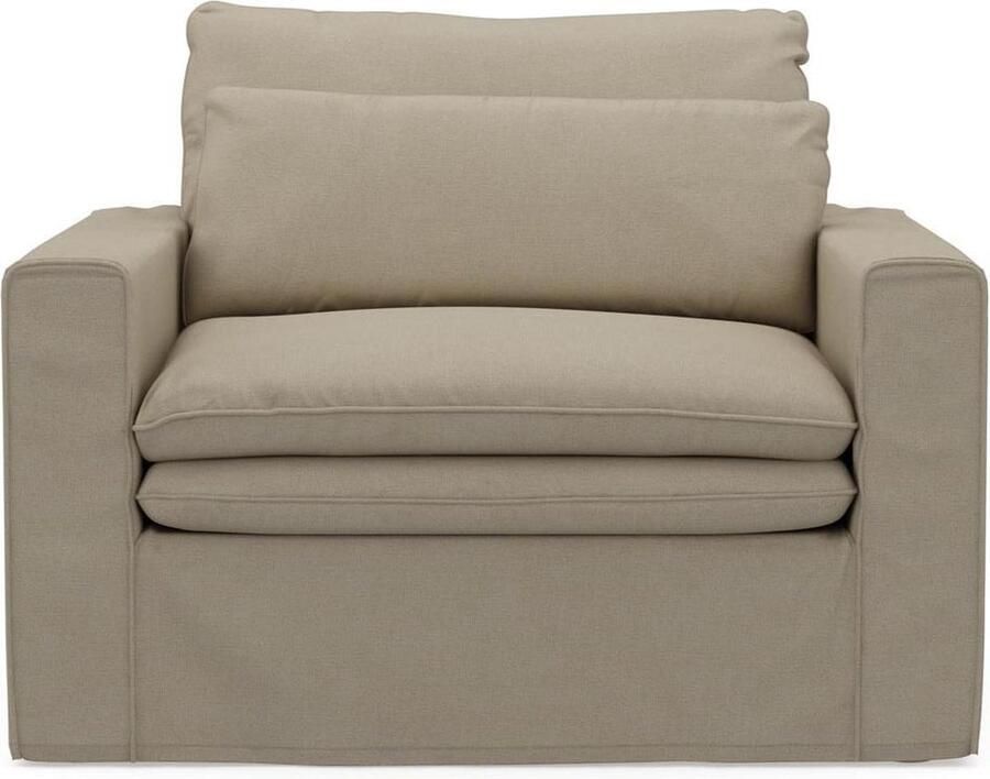Riviera Maison Continental Love Seat FlanFlax Polyester Beukenhout Flanders Flax - Foto 2