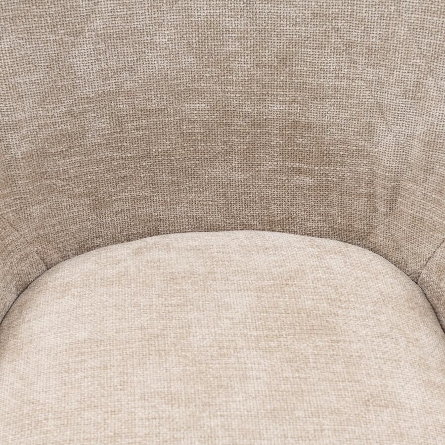 Riviera Maison Corvara DAC Natural Linen Polyester Rubberhout Natural Linen 85.0x90.0x85.0 cm - Foto 2