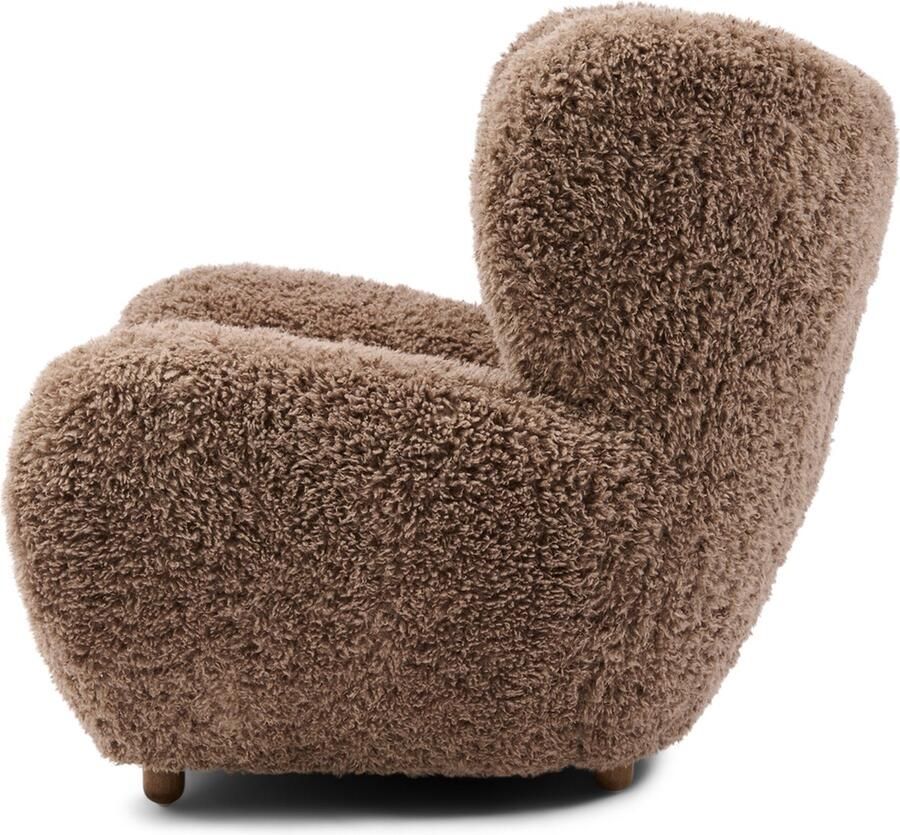 Riviera Maison Courchevel Wing Chair RaccoonTaupe Polyester Beukenhout Raccoon Taupe 105.0x102.0x90.0 cm - Foto 2