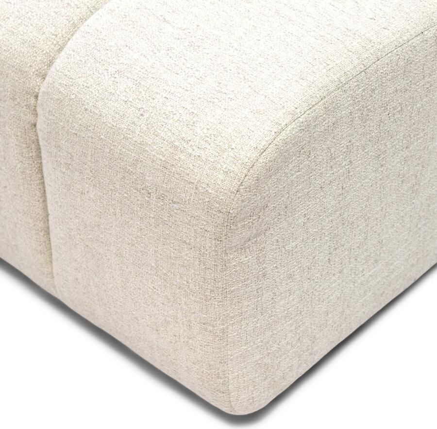 Riviera Maison Dazzle Center AntiqueWhite Polyester Beukenhout Antiek Wit 106.0x105.0x73.0 cm