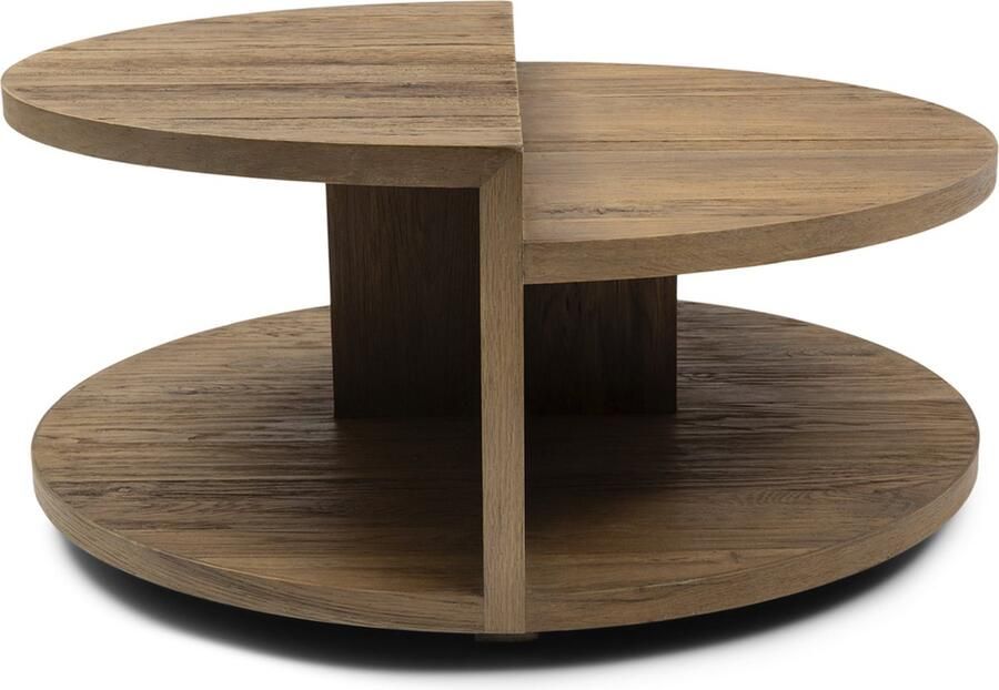 Riviera Maison Del Rey Coffee Table Dia 90 Gerecycled Eikenhout IJzer 97.0x97.0x49.0 cm - Foto 2