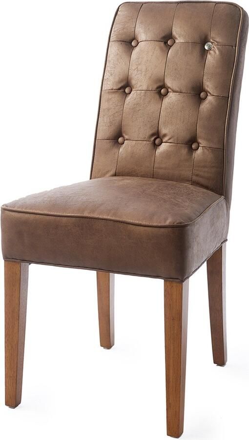 Rivièra Maison Eetkamerstoel Cape Breton in C20 Koffie P30 Pellini 47x50x96 cm - Foto 5