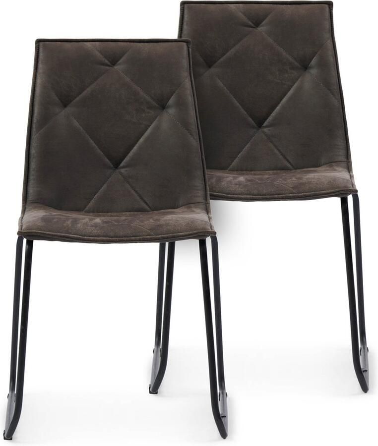 Riviera Maison Eetkamerstoelen Set Van 2 Venice Park Stackable Chair Bruin