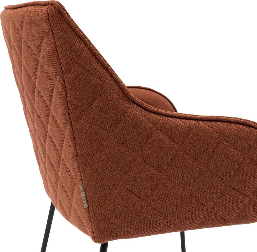 Riviera Maison Rivièra Maison Eetkamerstoel met armleuning Frisco Drive Bruin