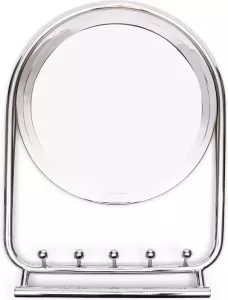 Riviera Maison Kapstok met spiegel La Chapelle Mirror With Hooks Zilver