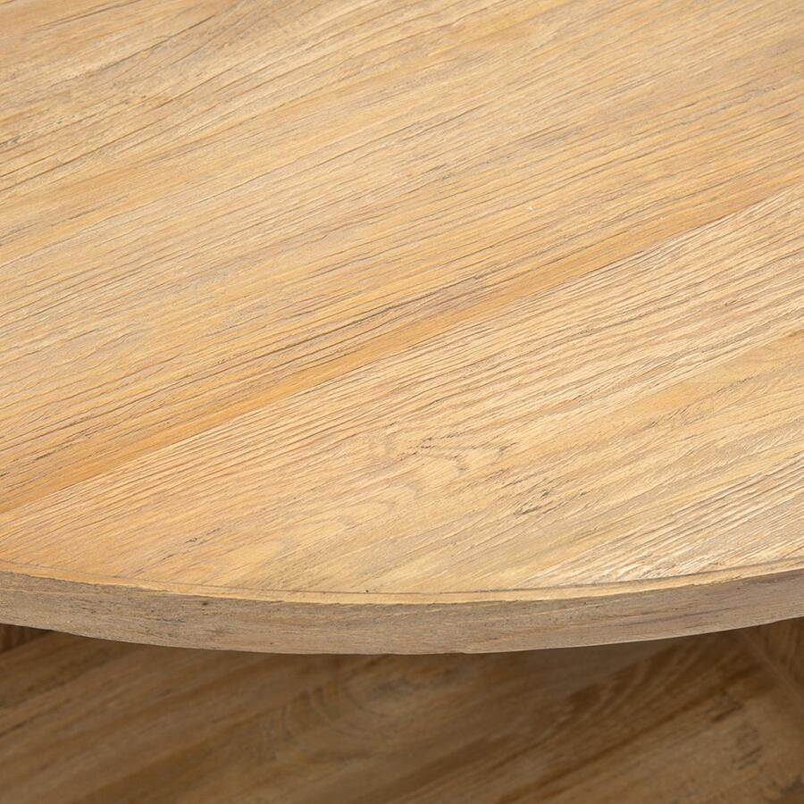 Riviera Maison Kast Bruin Boekenkast hoekkast rond 2 vakken Del Rey Corner Book Cabinet Hout (LxBxH) 42.0x60x85.0 - Foto 2