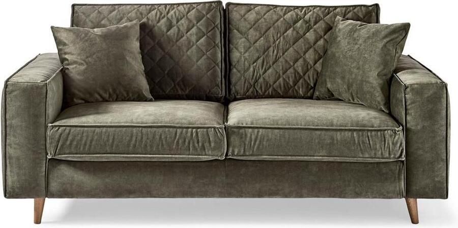 Riviera Maison Kendall Sofa 2 5s Velv Ivy Polyester Beukenhout Ivy 197.0x99.0x61.0 cm - Foto 2