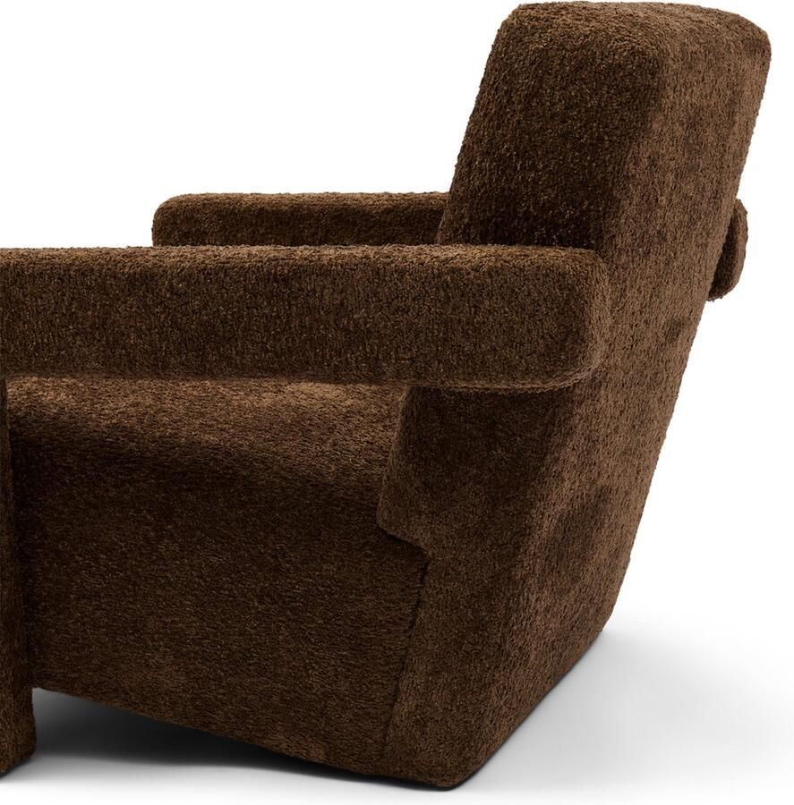 Riviera Maison Messina Armchair Umber Brown Polyester Rubberhout Umber Brown 73.0x93.0x75.0 cm - Foto 3