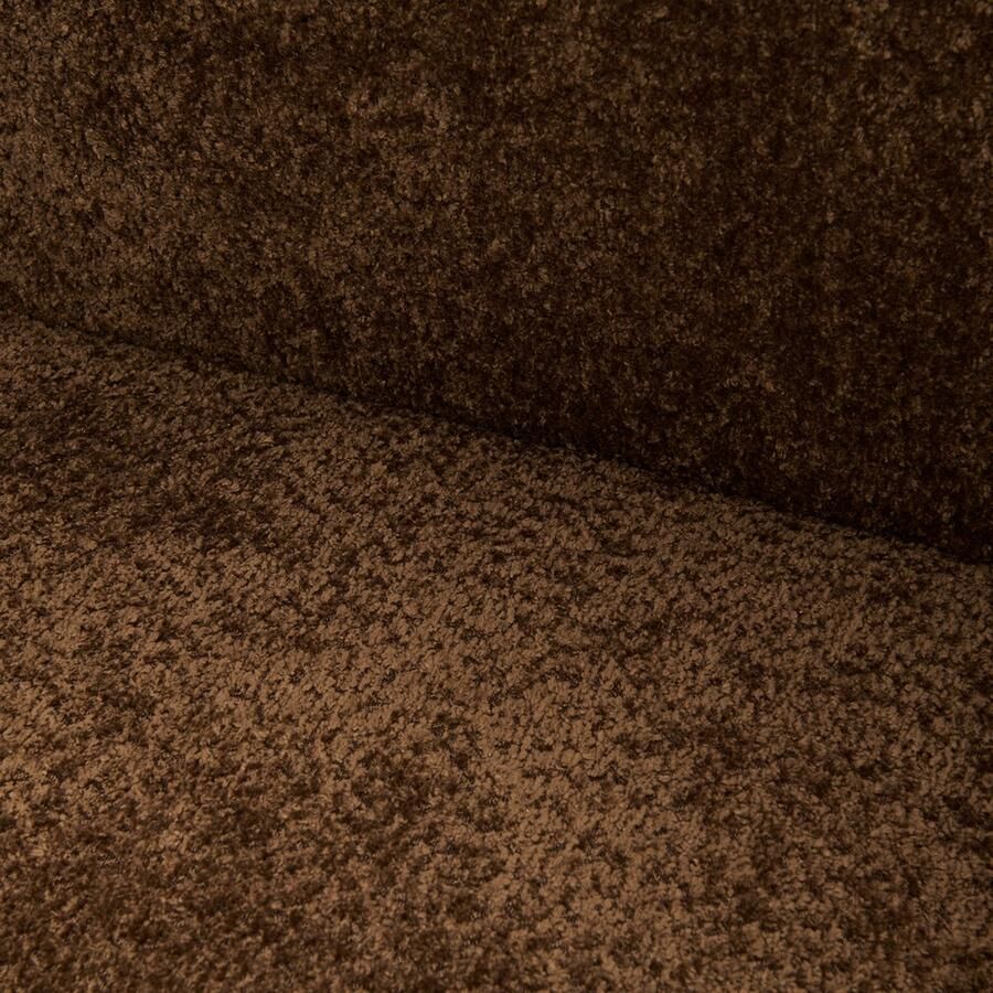 Riviera Maison Messina Armchair Umber Brown Polyester Rubberhout Umber Brown 73.0x93.0x75.0 cm