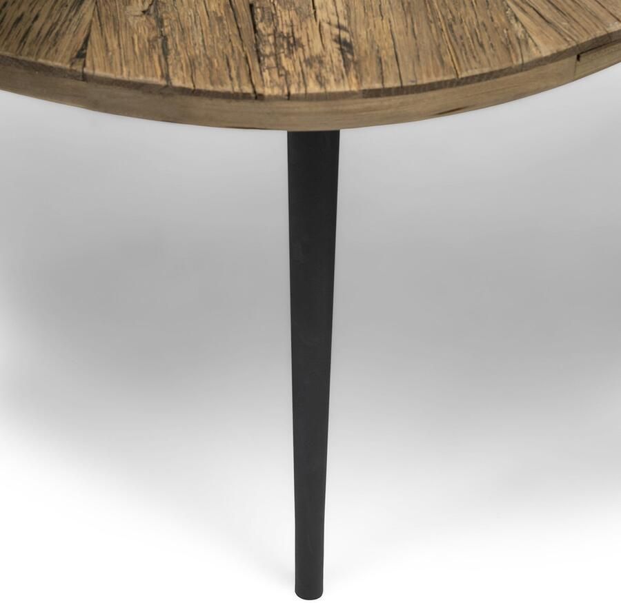 Riviera Maison Palm Springs Coffee Table S 3 Gerecycled Iepenhout IJzer 64.0x46.0x46.0 cm - Foto 2