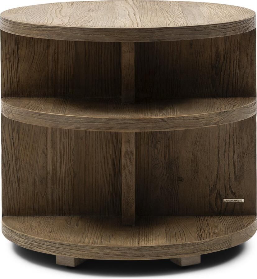 Riviera Maison Del Rey End Table Dia 60 Gerecycled Eikenhout IJzer 67.0x67.0x62.0 cm - Foto 2