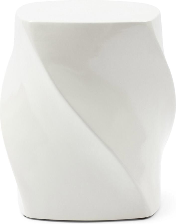 Rivièra Maison Stijlvolle Eettafel in Wit K34 Keramiek Hoogte 44.5 cm