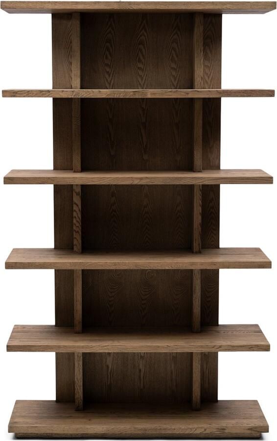 Rivièra Maison Vermont Boekenkast in Natuurlijke Kleur van Gerecycled Eikenhout 120x35x200 cm