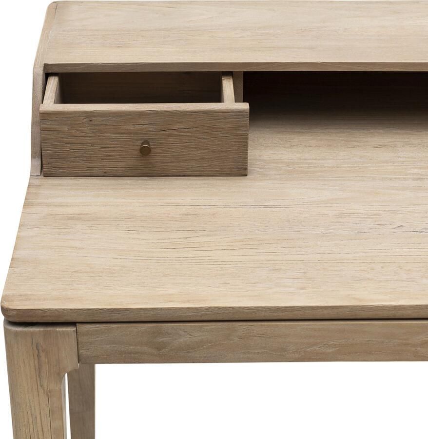 Rivièra Maison Bureau Imola in gerecycled eikenhout 130 cm breed en 70 cm lang handgemaakt