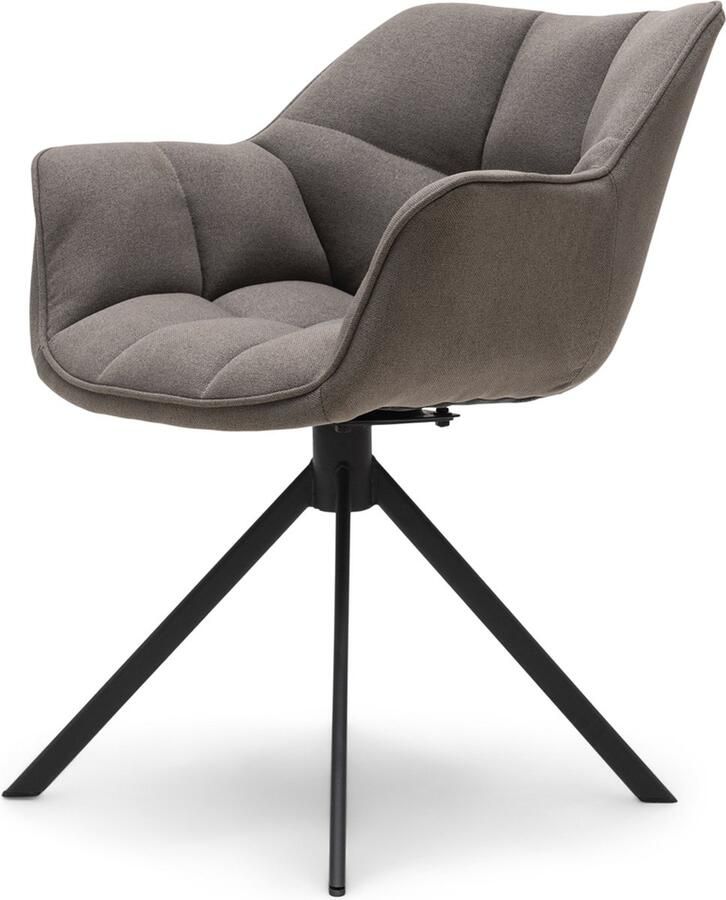 Riviera Maison Carnaby DAC Turn Leg DarkTaupe Polyester IJzer Dark Taupe 64.0x67.0x56.5 cm - Foto 2