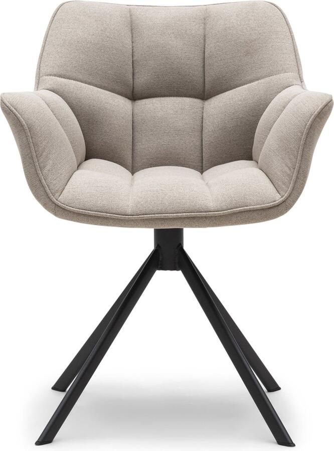 Riviera Maison Rivièra Maison Draaibare Eetkamerstoel Carnaby Naturel