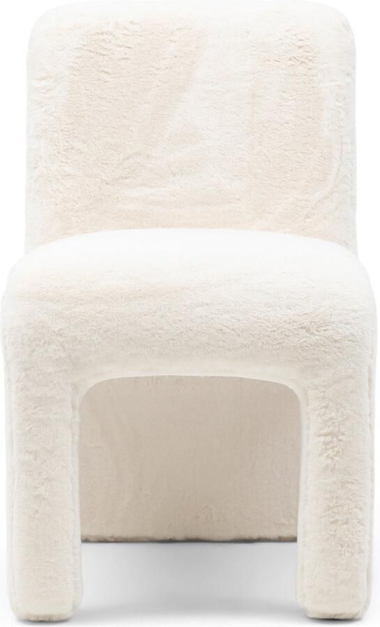 Rivièra Maison Eetkamerstoel in Sneeuwkleur van Polyester met afmetingen 66x83x50 cm