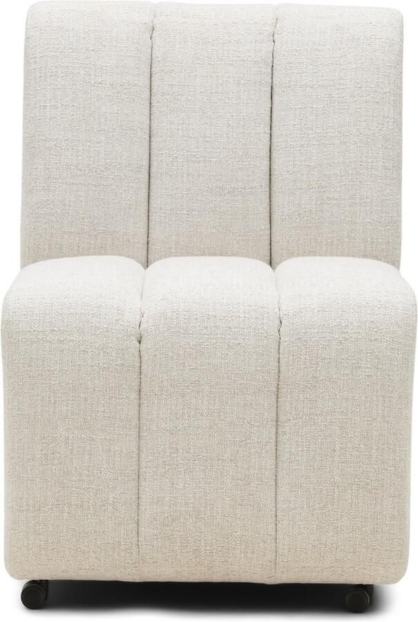 Riviera Maison Dazzle Dining Chair Antique White Polyester Beukenhout Antiek Wit xx cm