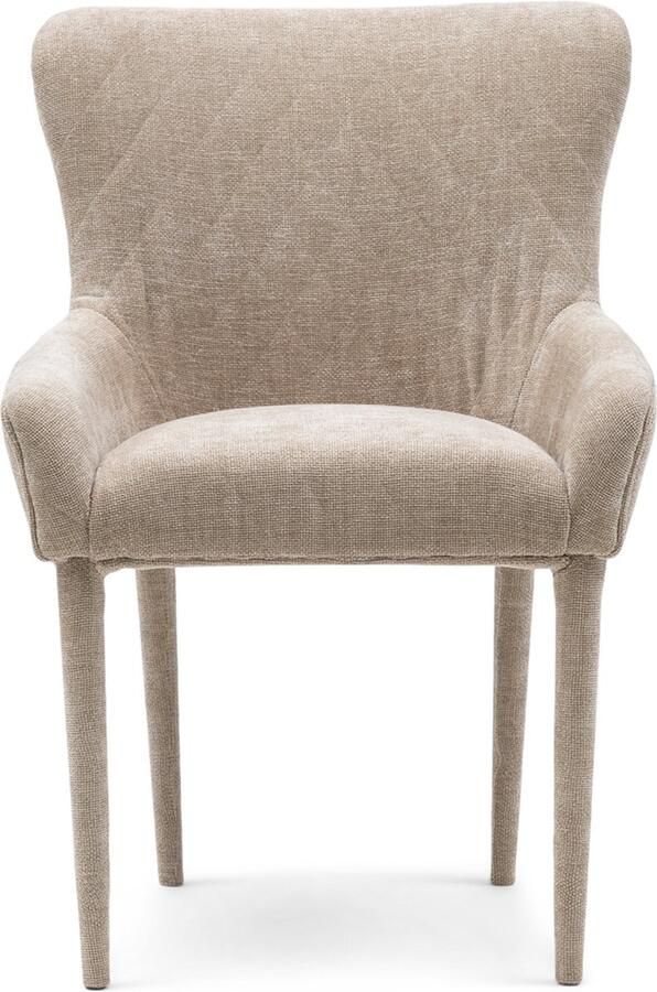 Riviera Maison Corvara DAC Natural Linen Polyester Rubberhout Natural Linen 85.0x90.0x85.0 cm