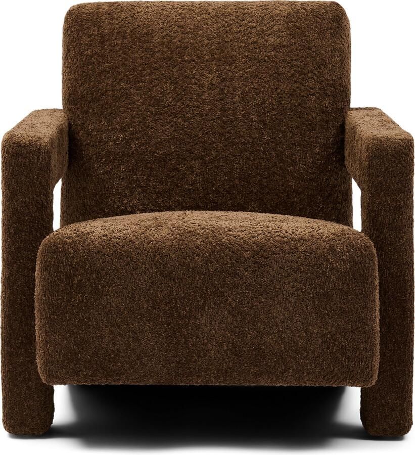 Riviera Maison Messina Armchair Umber Brown Polyester Rubberhout Umber Brown 73.0x93.0x75.0 cm - Foto 2