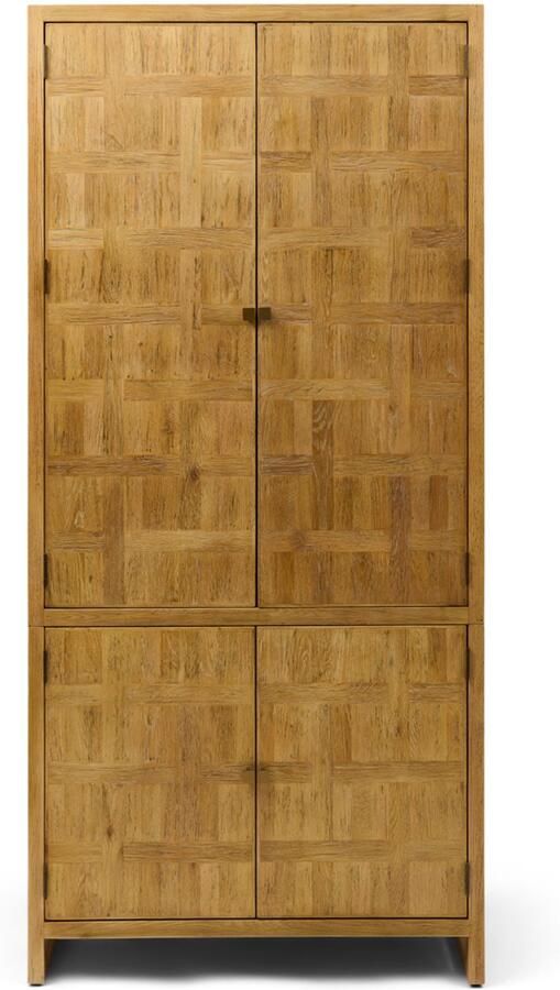 Riviera Maison Rivièra Maison Fraser Island Kledingkast Bruin Teruggewonnen Eikenhout