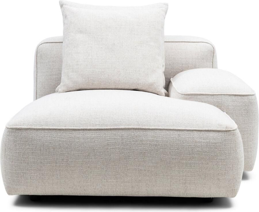 Riviera Maison Rivièra Maison Hamilton chaise longue module Rechts Wit