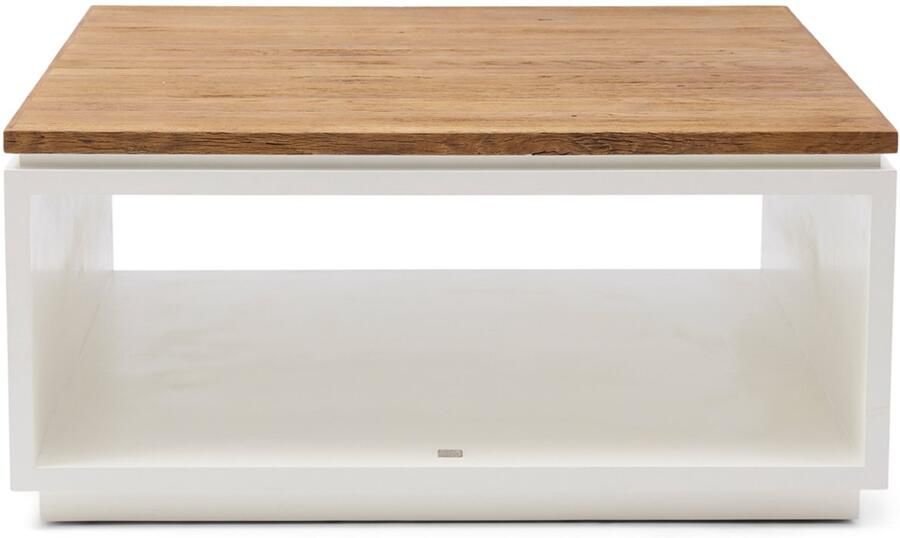 Riviera Maison Rivièra Maison Lake House Salontafel wit gerecycled eikenhout 90x90 cm