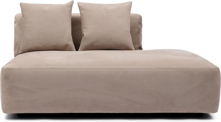 Riviera Maison Raphael Lounger Right Light Brown Light Brown 156.0x106.0x37.0 cm