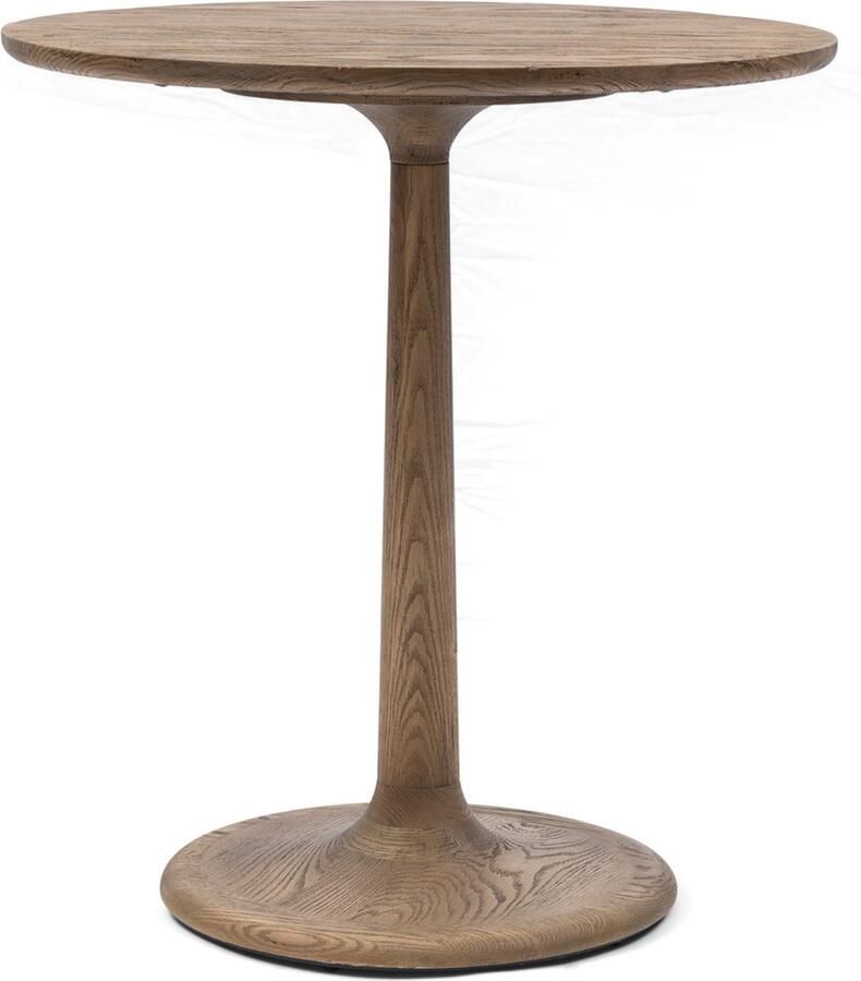 Rivièra Maison Elegante ronde bistrotafel van gerecycled eikenhout 76 cm hoog
