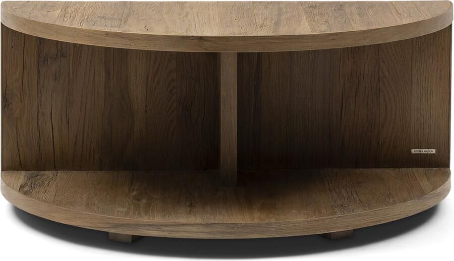 Riviera Maison Del Rey Coffee Table Dia 90 Gerecycled Eikenhout IJzer 97.0x97.0x49.0 cm - Foto 3