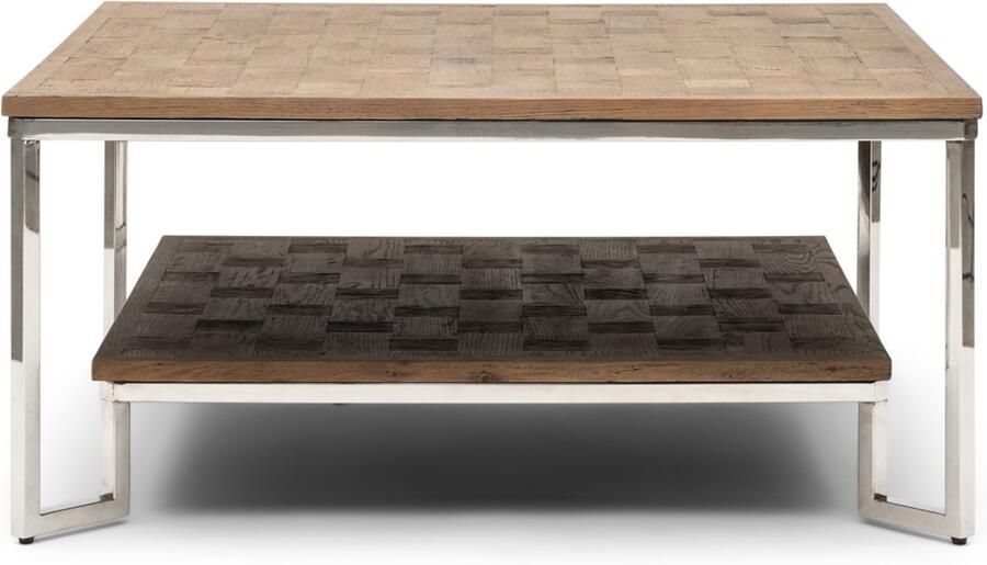 Riviera Maison Rivièra Maison Salontafel South End natuurlijk eikenhout en roestvrij staal