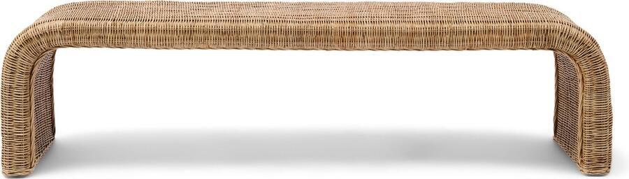 Riviera Maison Rivièra Maison Santos Bankje Natuurlijk Geweven Rattan