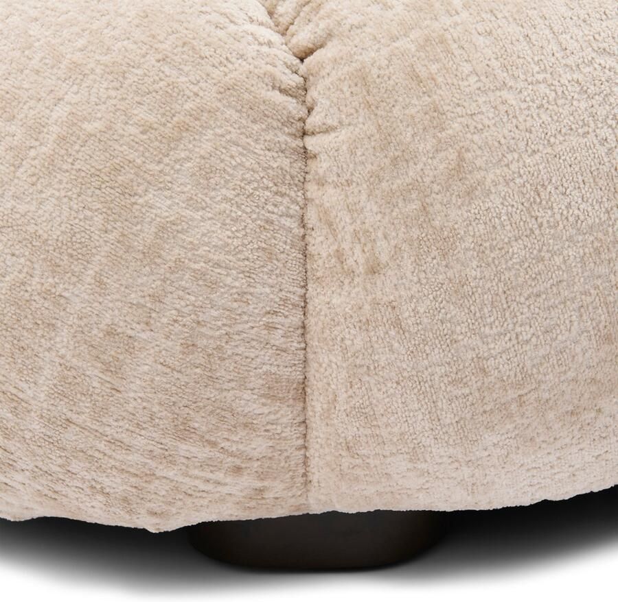 Rivièra Maison Luxe Voetensteun in O21 Natuurlijk Polyester en Dennehout 116x65x49 cm