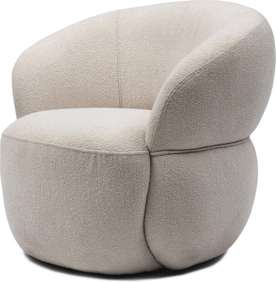Riviera Maison San Remo Armchair Natural Grey Polyester Acryl Rubberhout Natural Grey 87.0x77.0x78.0 cm - Foto 2